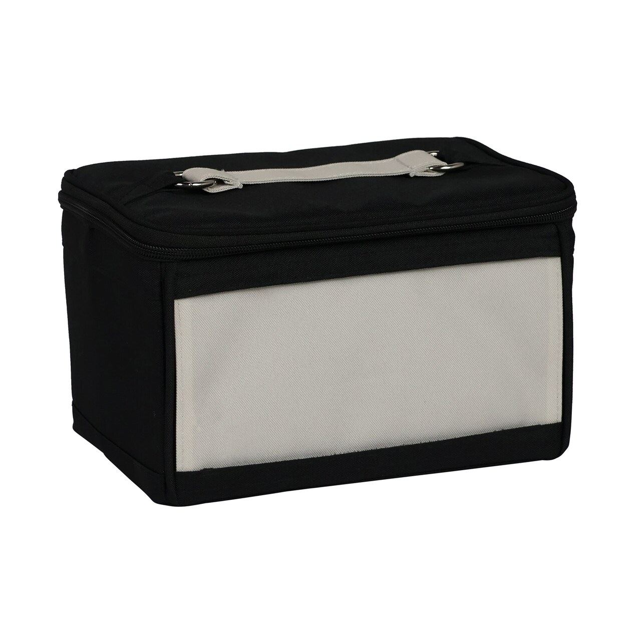 Everything Mary Sewing Kit Organizer Box, Tan- Supplies Storage Basket for Supplies and Accessories - Organization for Thread, Needles, Notions & Scissors - Portable Craft Caddy